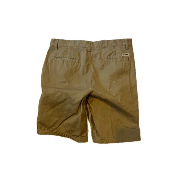 Six Flags Tan Flat Front Chino Shorts Mens W:32 - Picture 2 of 3